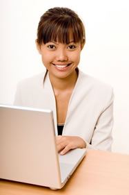 Woman with Computer