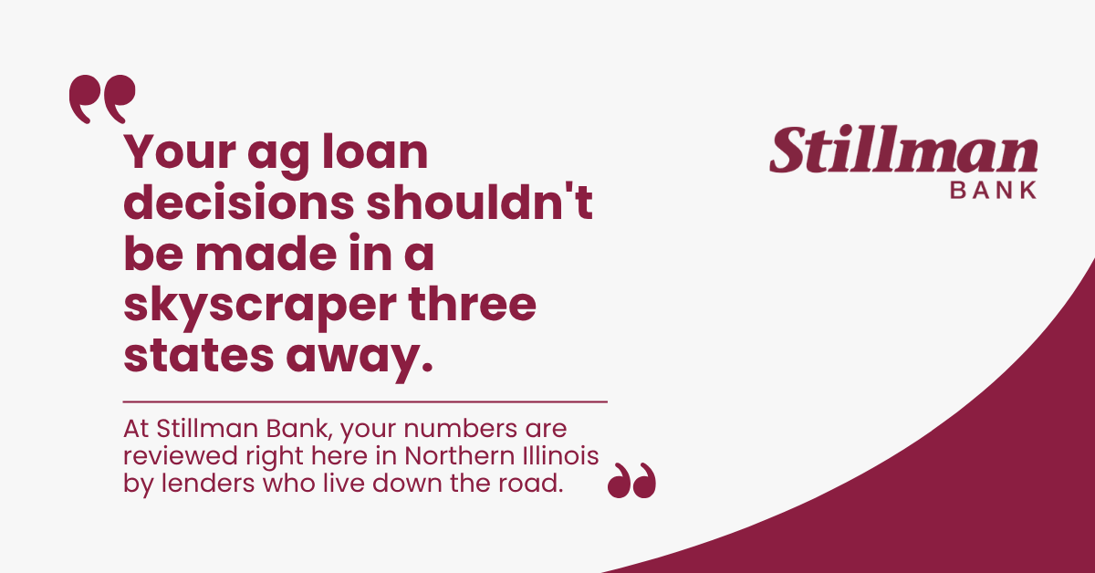 Your ag loan decisions shouldn't be made in a skyscraper three states away.